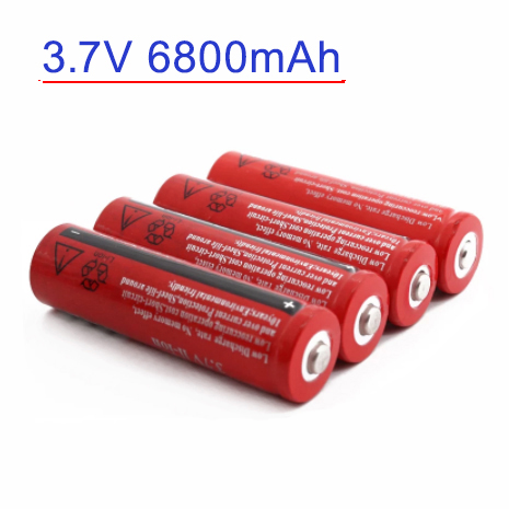 Original.BRC18650.batería de.litio.3.7V.voltios.6800mah.recargable.de.Li-Ion para elbanco.de.potencia.linterna..