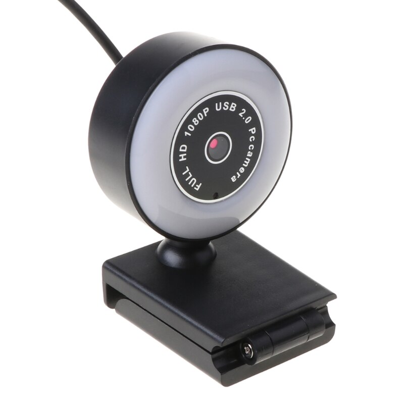 1080PHD Webcam Ingebouwde Ring Licht Web Camera Met Microfoon Usb Plug Webcamera