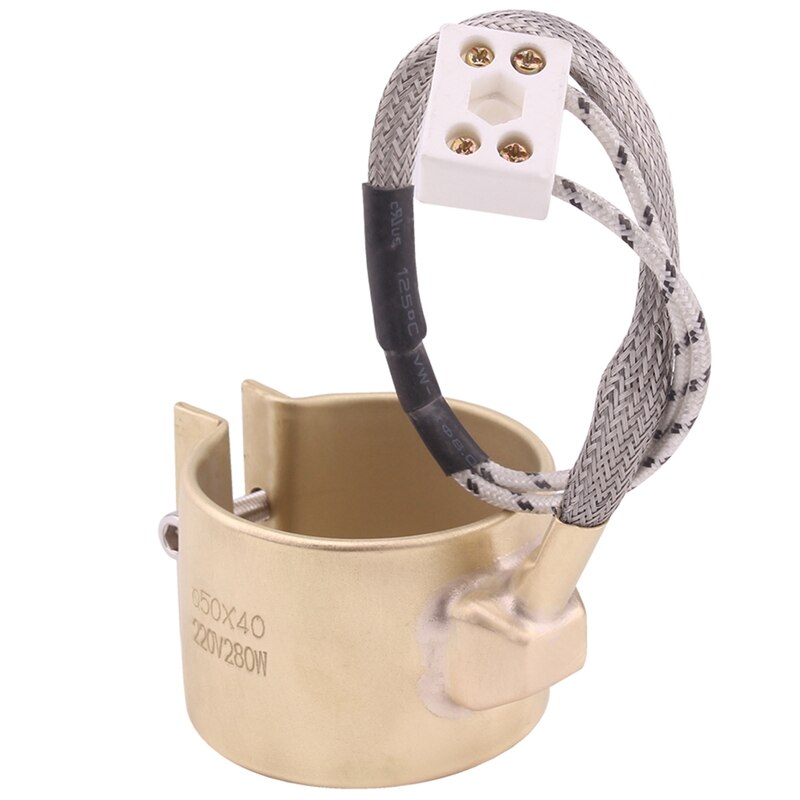 220V 280W 50x40mm boquilla de latón cinturón elementos de calefacción para máquina de moldeo por inyección