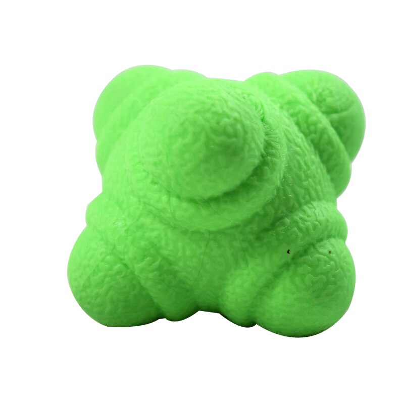 Bola de reação para treinamento hexagonal, bola de silicone para exercício físico, reflexo e coordenação, equipamento de treino, bola de reação, 1 peça