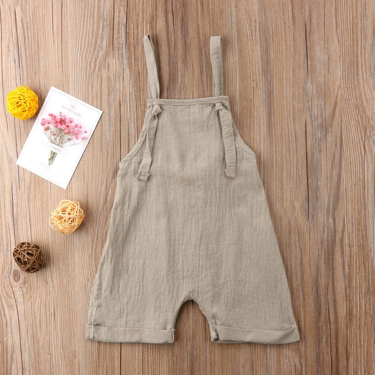 Beaux enfants bébé filles garçons bavoir pantalon court dos nu barboteuse combinaison salopette tenues vêtements