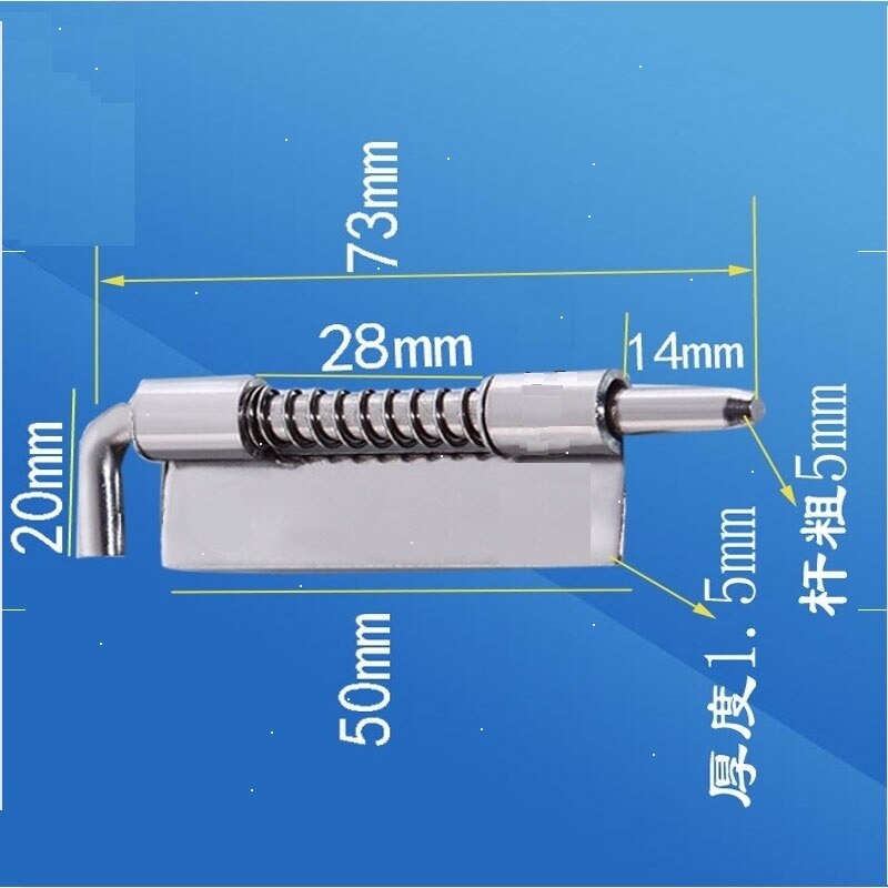 1Pc Long Silver Door Latch Sliding Lock Barrel Bolt Latch Hasp Staple Gate Safety Lock Door Chain Lock Door Safety Lock