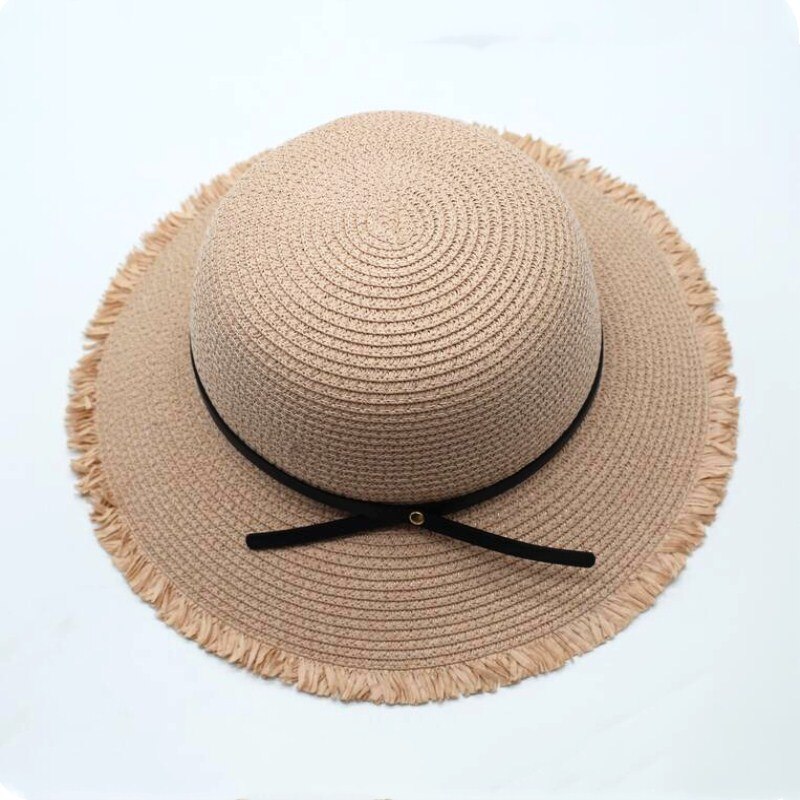 De zomer zon schipper panama hoed met Brede Rand hoed stijl voor Vrouwen, stro, strohoeden en Uv-bescherming Eenvoudige elegante hoed