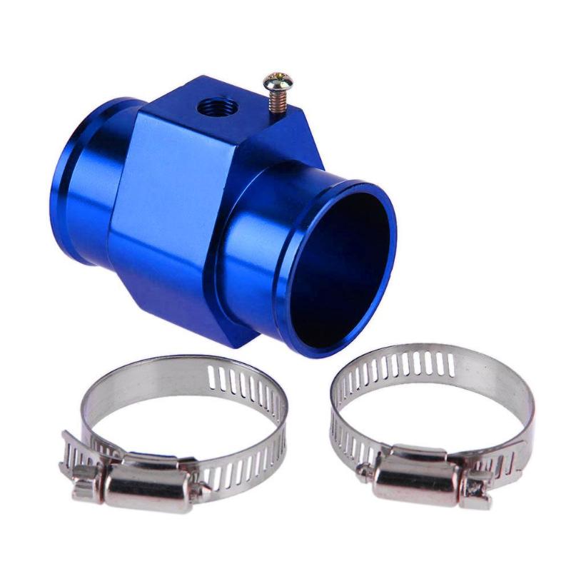 Blue Universal Car Auto Blue Water Temperature Temp Sensor Gauge Joint Pipe Radiator Hose Car Meter Tube Connector Adapter Kit