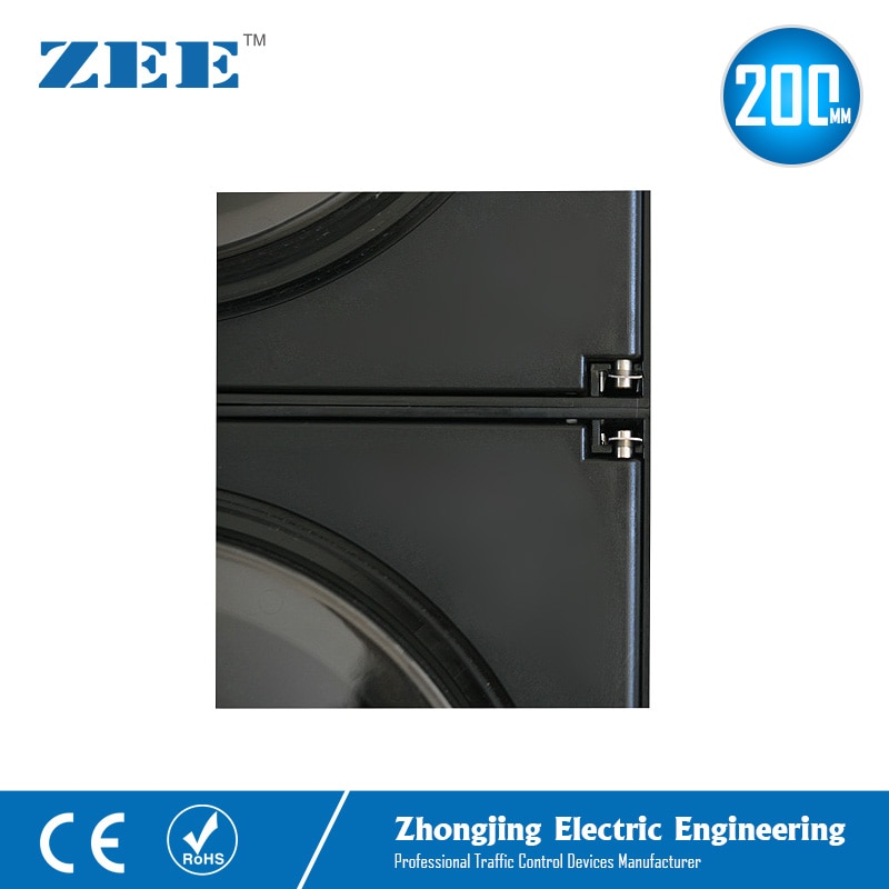 8inches 3x200mm LED Traffic Light Housing PC Plastic Traffic Light Parts IP65 UV Proof Housing Traffic Signal Accessories