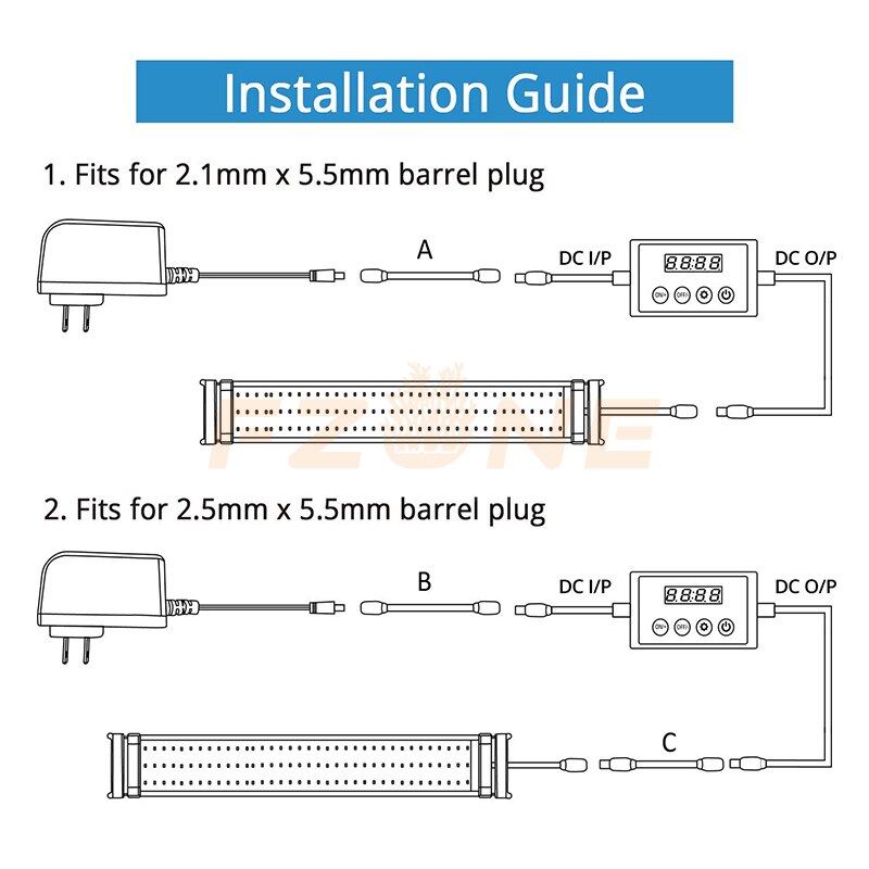 Smart LED Timer Controller Infinitely Variable Dimmer With Sunrise Sunset Model Compatible Chihiros Led Lighting