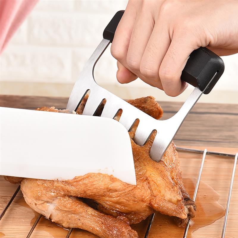 2pcs Barbecue Paws Meat Claws Pulled Chicken Shredder Pork Handler Carving Forks BBQ Grill Meat Handler Kitchen Forks Tool