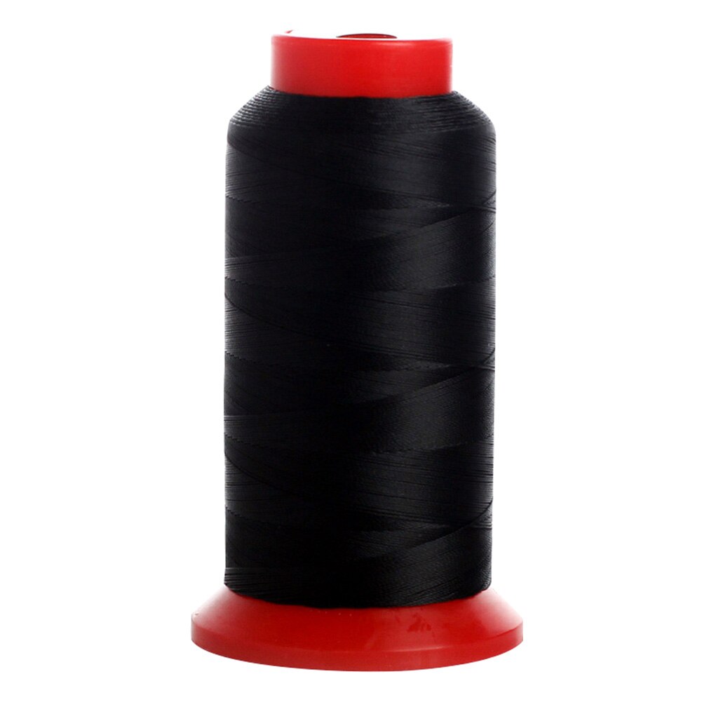1 Roll 150D/3 1500Y High Strength Overlocking Sewing Machine Polyester Thread Clothes Sewing Supplies Accessories White Black: Black