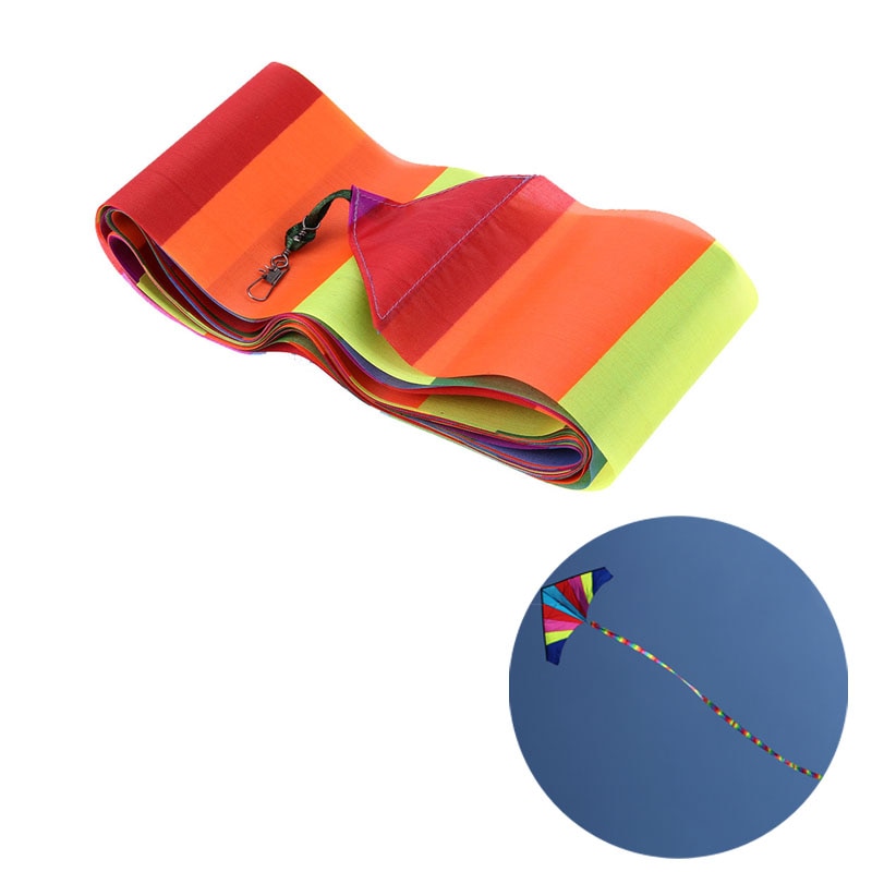 10 Meter Regenboog Bar Vlieger Staart Voor Delta Kite Stunt Outdoor Fun Sport Kite Accessoires