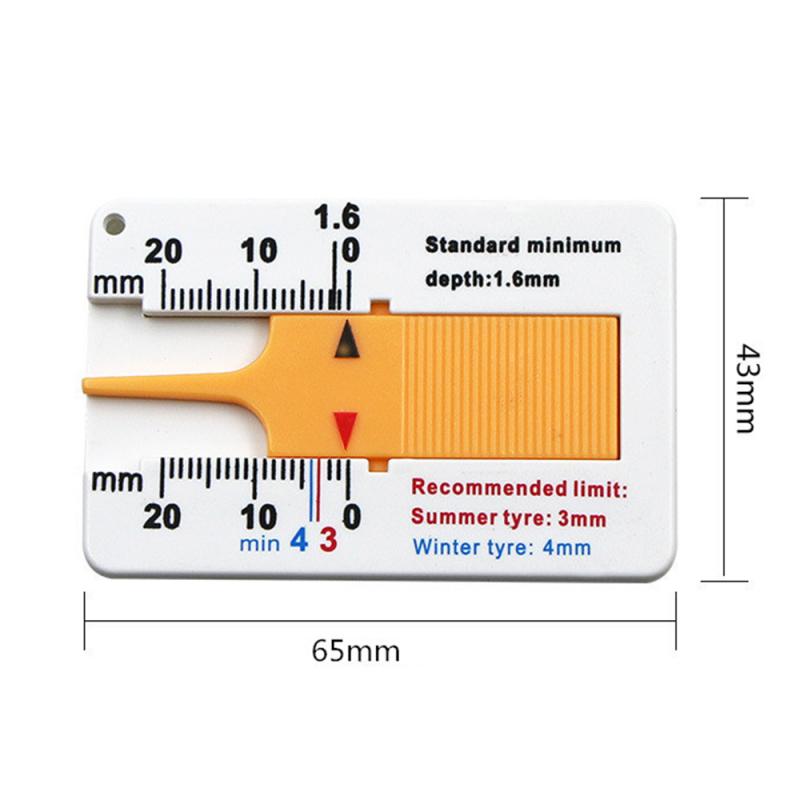 0 - 20 Mm Auto Tyre Tread Diepte Depthometer Gauge Remklauw Motorfiets Trailer Wiel Meten Tool Auto Wiel meten