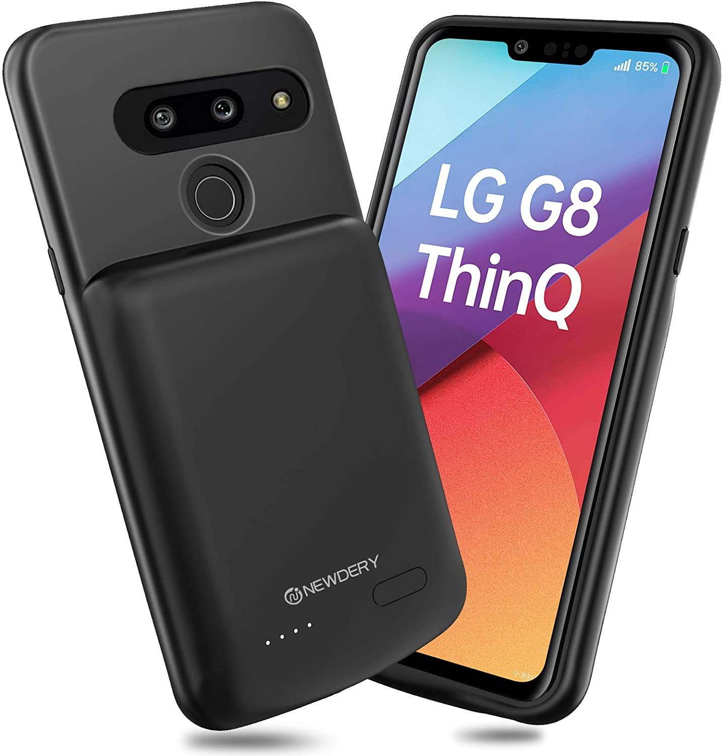 NEWDERY Upgraded charging case for LG G8 thinQ Battery Case 4700mAh Slim power case for LG G8