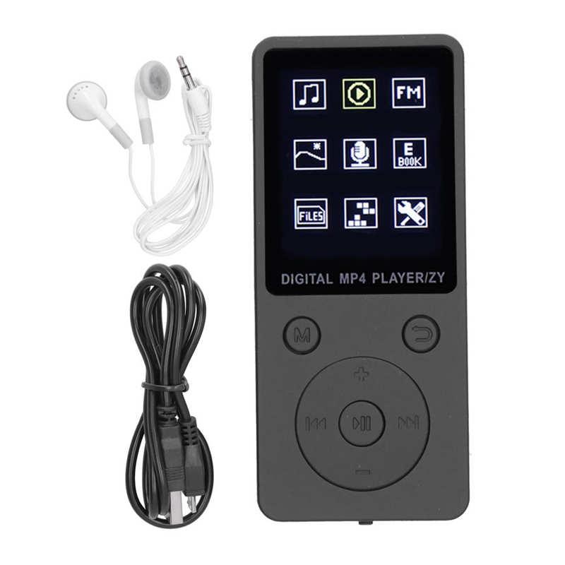 Multifunctionele T1 Mini Muziekspeler Circulaire Draagbare Knop Digitale MP4 Audio Speler Recorder