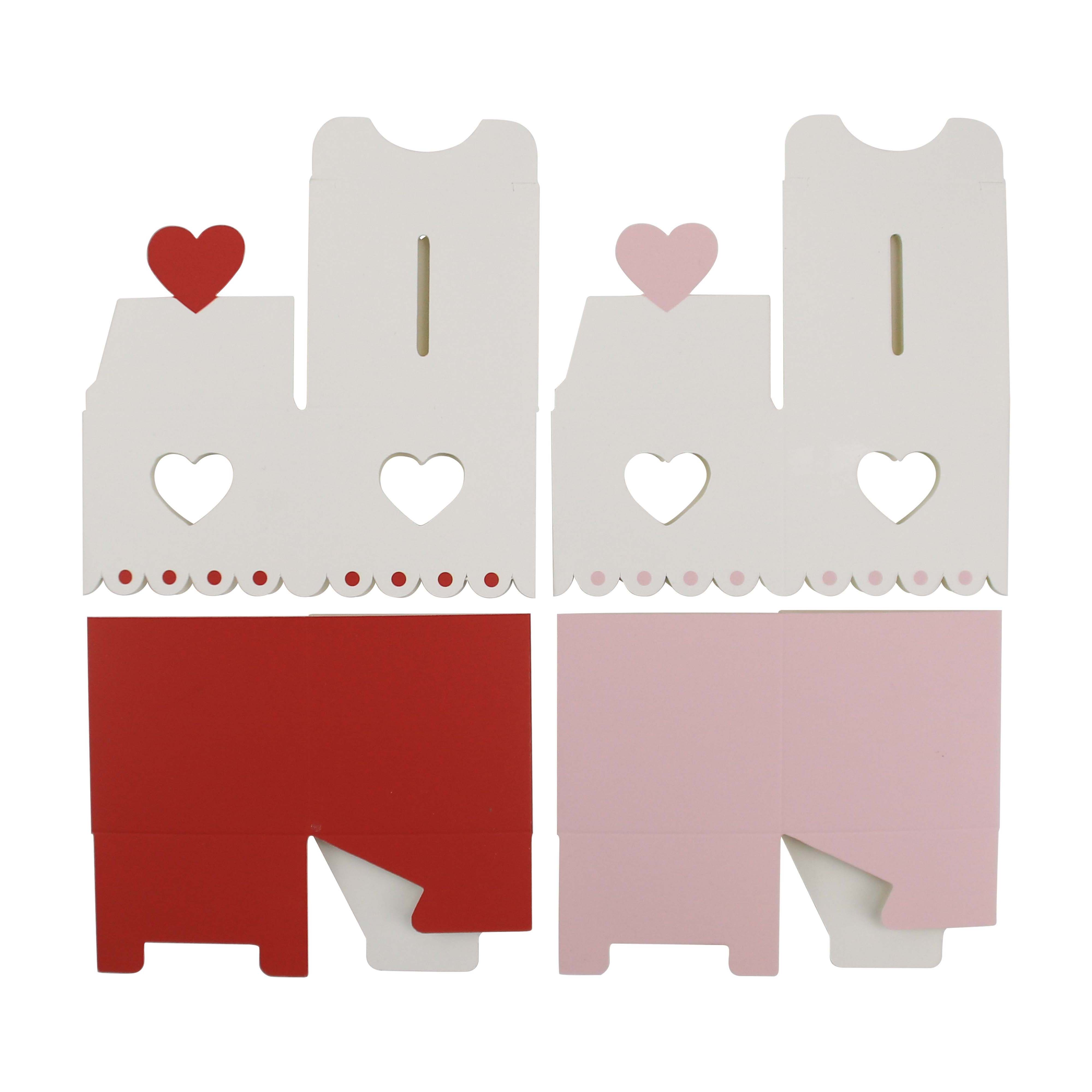 25pcs neue süße schöne Valentinstag Thema Herz kleine Papier box Party bevorzugen Süßigkeiten box behandeln Box