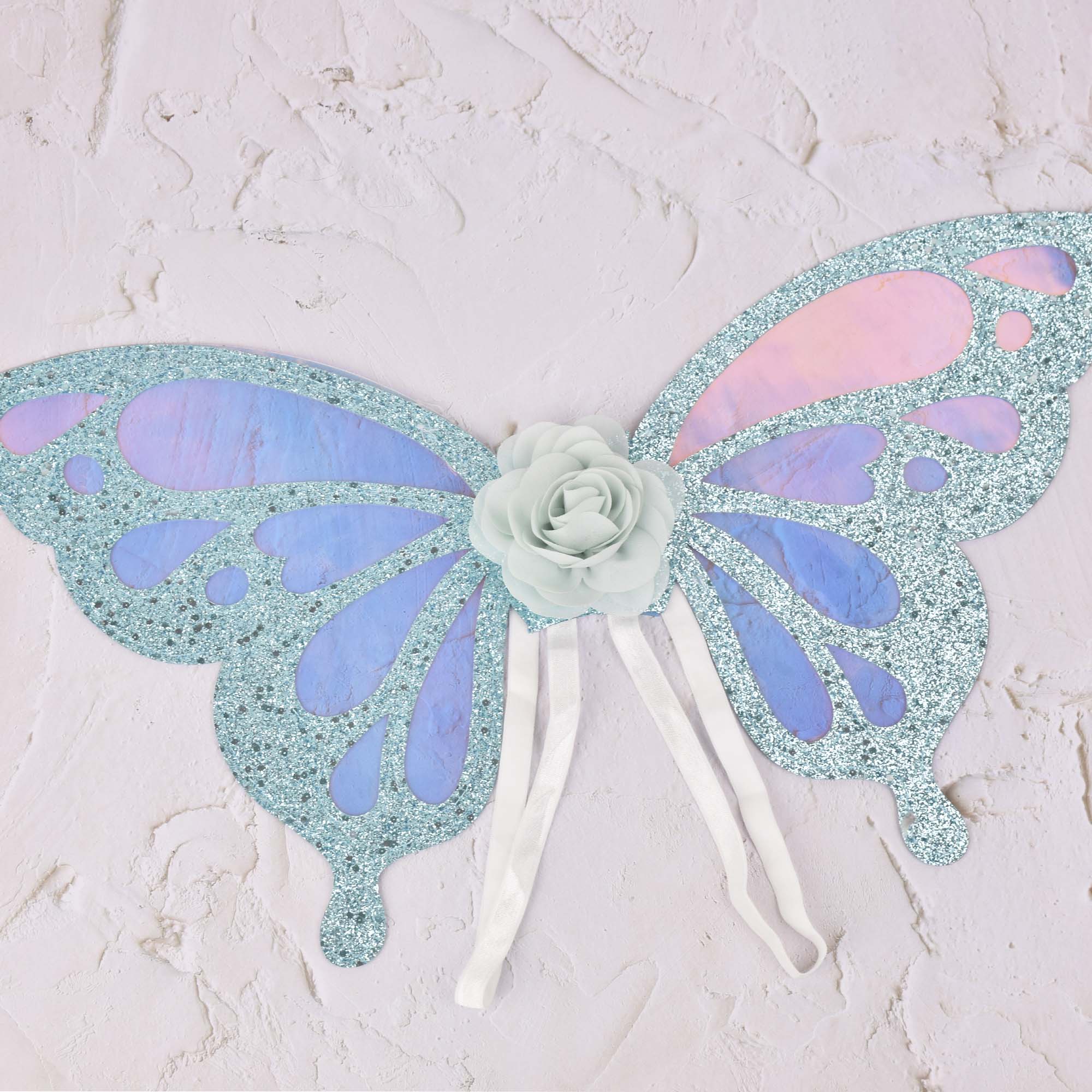 1Pcs Glitter Vlinder Vleugels, Tuin Elf Vleugels, Fee Vleugels, Kids Halloween Kostuum, Fee Kostuums, 2 Kleur Opties