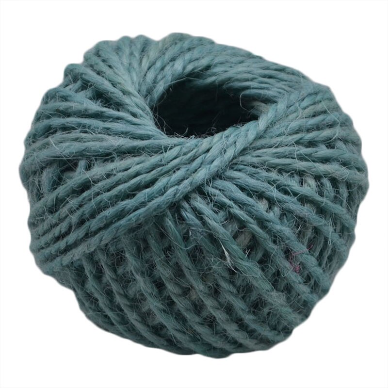 Rollo de hilo de Yute Natural, cuerda de arpillera de cáñamo, suministros de manualidades DIY, decoración para envolver de de boda, 30 m/rollo: R05