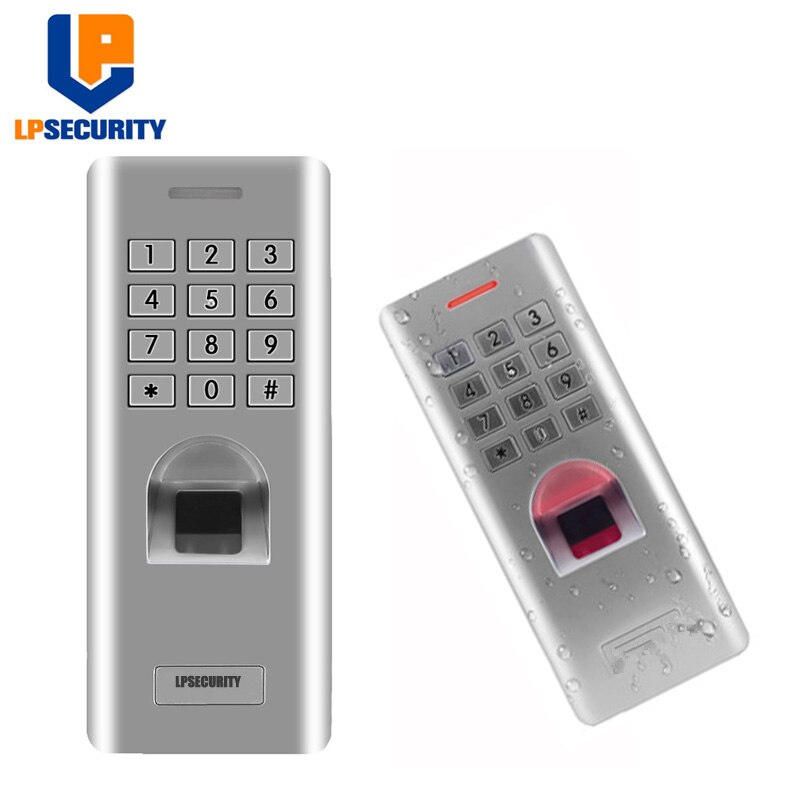 Waterproof biometric keyboard reader metal with fingerprint / password system access control(no RFID function)