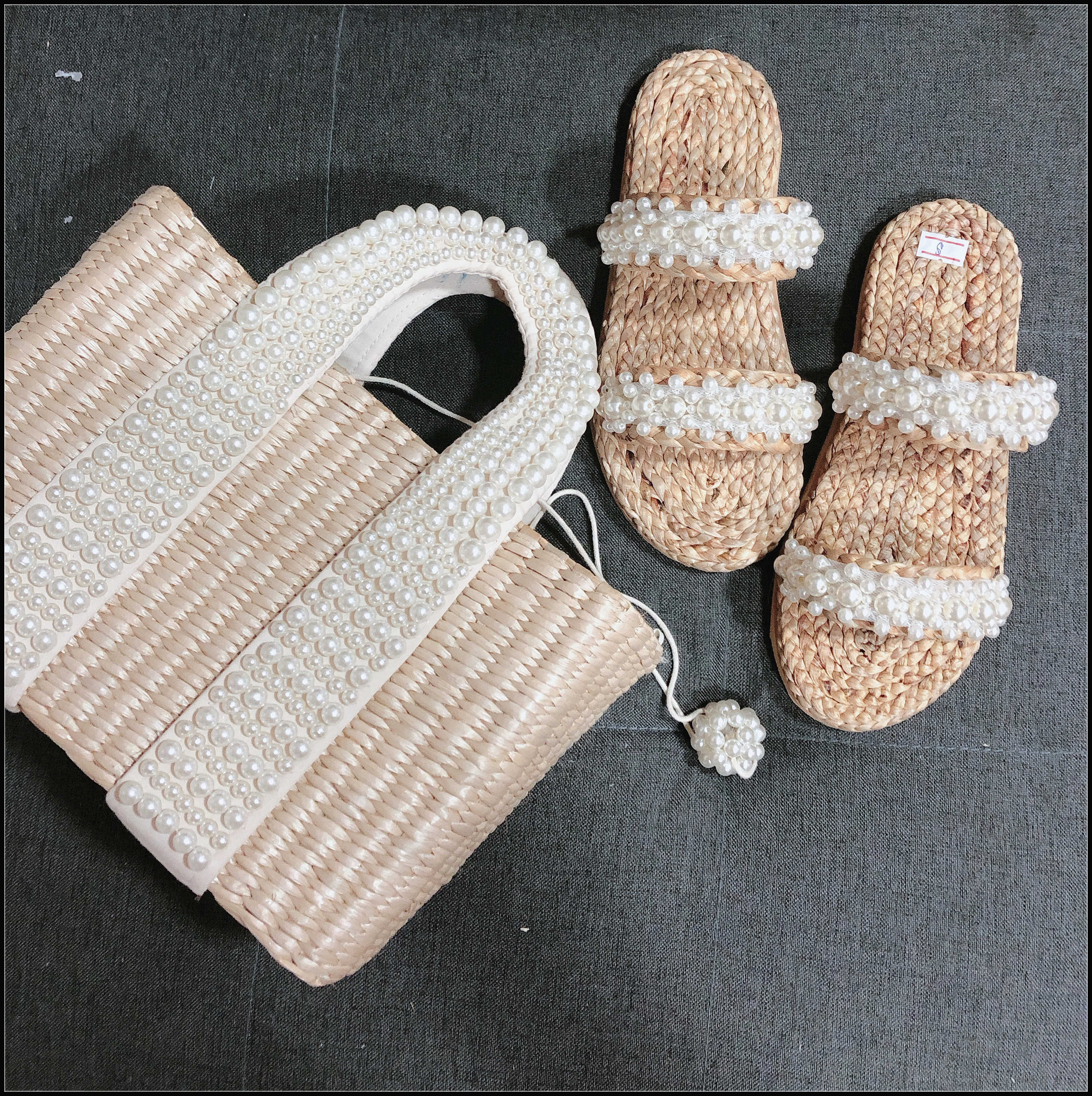 ZA nouvelle perle sac de paille tissé à la main sac à bandoulière bord de mer concepteur sac à main célèbre femmes sacs