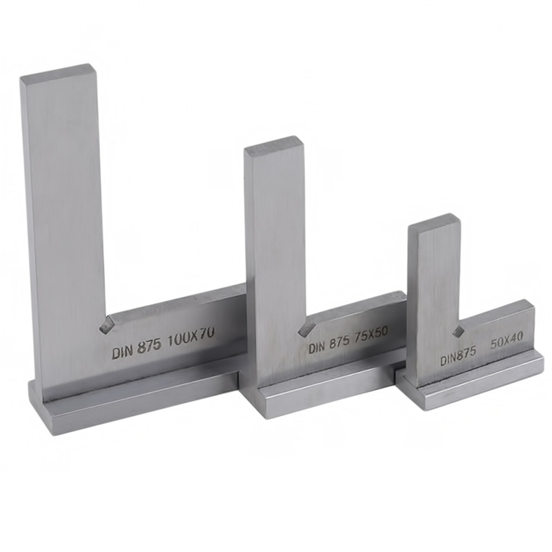 Machinist Square 90 Degree Right Angle Engineer Set with Seat Precision Ground Steel Hardened Angle Ruler