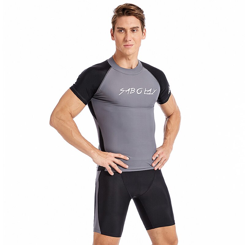 SABOLAY Wetsuit Surf jaqueta dos homens Protetor Solar maiô Anti-UV desportos Aquáticos Ao Ar Livre velocidade seco Mergulho terno de Natação dos homens