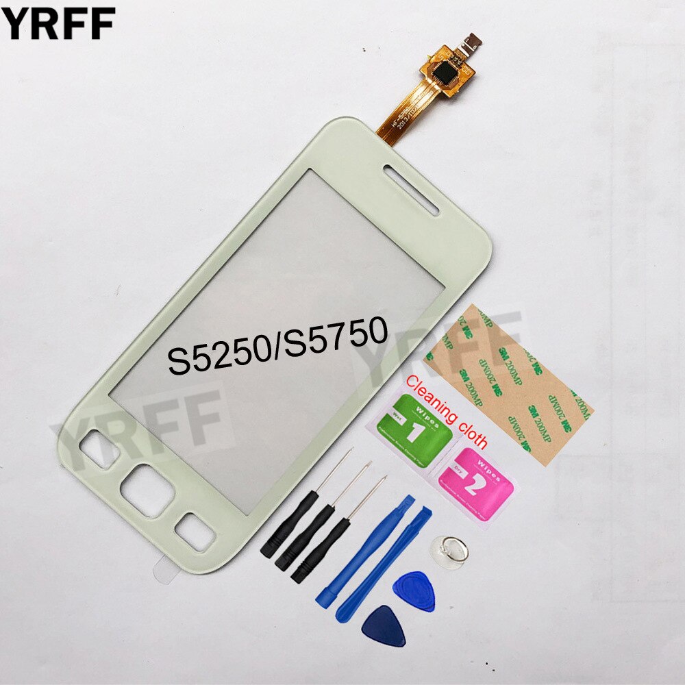 3.2'' For Samsung Galaxy Wave 525 S5250 S5750 S5750E Touch Screen Digitizer Touch Panel Front Glass Lens Sensor