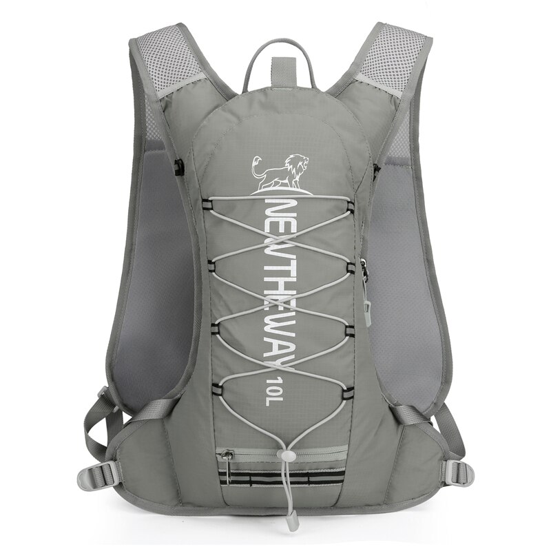 NEWTHEWAY Bicycle Bike Bags 10L Portable Waterproof Road Cycling Water Bag Outdoor Sport Climbing Pouch Hydration Backpack: Grey