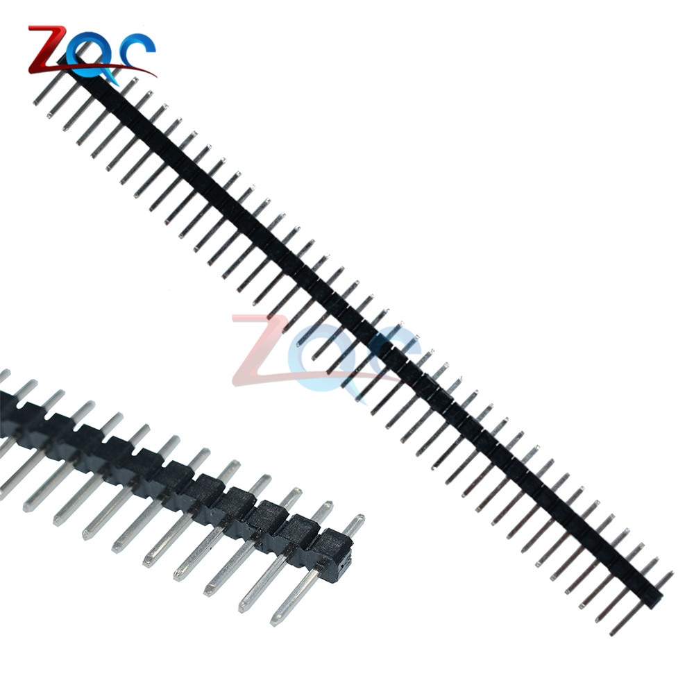 10Pcs Single Row 40Pin 2.54mm Round Female Pin Header