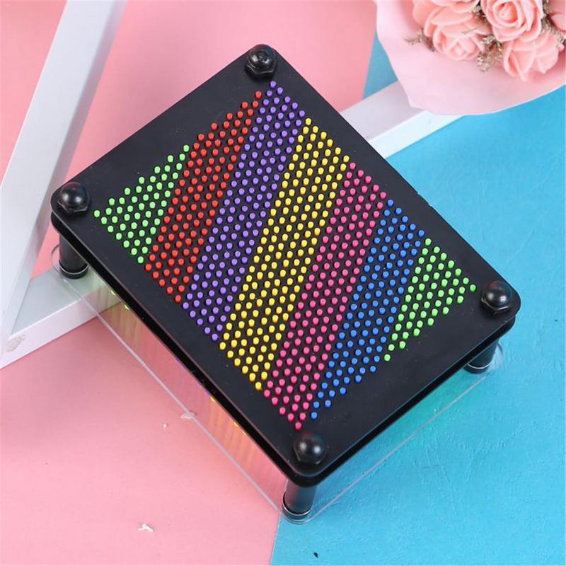 1Pc 3D Clone Pin Art Plastic Speelgoed Grappig Spel Pinart 3D Clone Vorm Pin Art Shoumo Kleurrijke Naald Kind krijgen Gezicht Palm Model