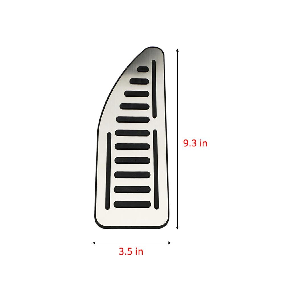 Stainless Steel Car Foot Rest Pedal Footplate Cover Car Pedal Pads for Ford Focus 2 MK2 Kuga Escape Footboard