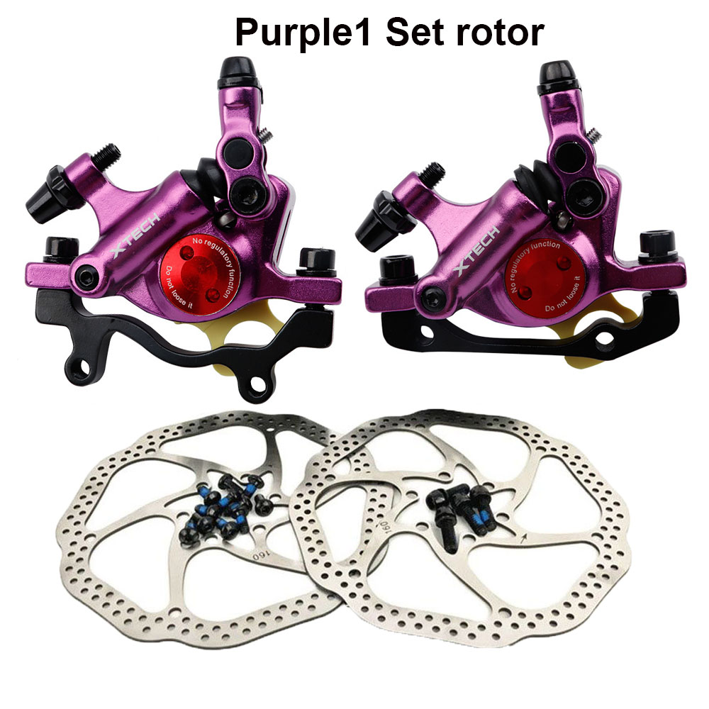 XTECH MTB Line Pulling Oil Pressure Calipers Hydraulic Disc Brake HB100 Front Rear 160MM MT200 M315 Scooter Bicycle Parts: Pink
