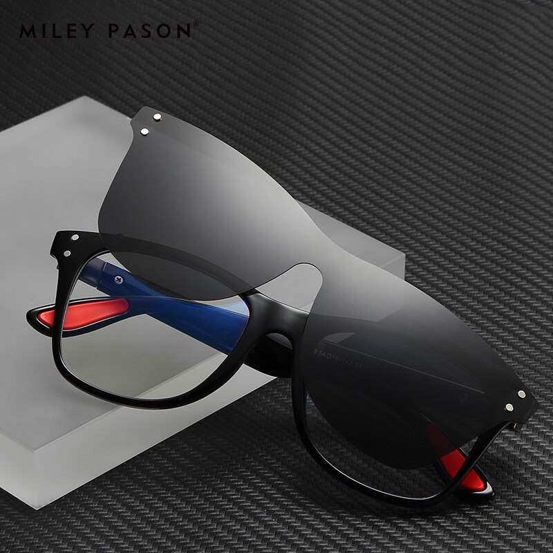Zwei funktionen von ein paar von Computer brillen und sonnenbrille Blau Licht Blockieren Brille Anti Augen Dekorative Gläser