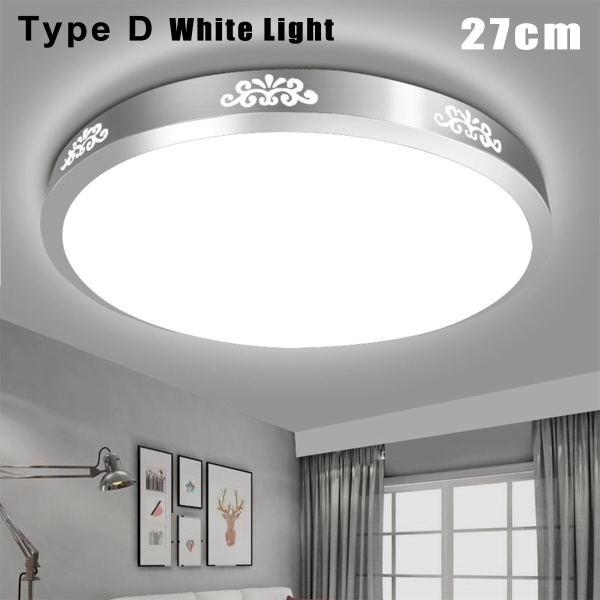 Dimmbare LED Decke Lichter 24 W/48 W Moderne LED Decke Lampen für Heimat Wohnzimmer Oberfläche Montiert LED decke Beleuchtung AC220V: Typ C
