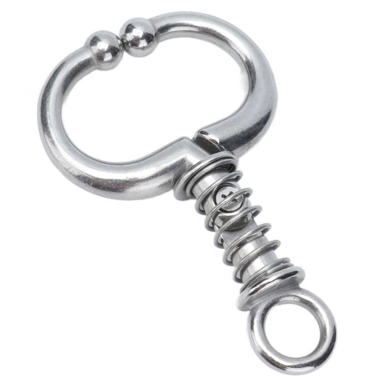 Farm Animal Supplies Cattle Nose Ring Stainless Steel Cattle Nose Clamp Bull Cow W Spring Nose Ring