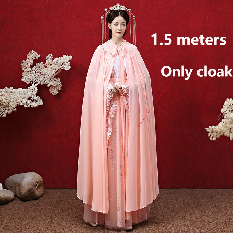 Hooded Ancient Hanfu Cape Women Han Dynasty Princess Clothing Female Chinese Fairy Dress Cloak Sunscreen Hanfu Cloak