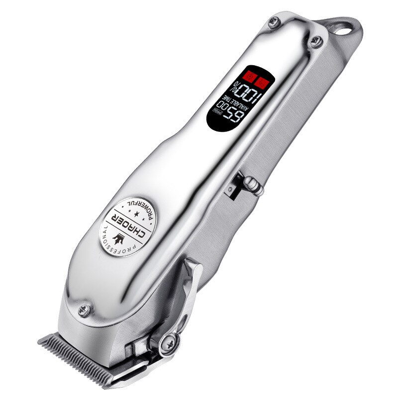 makina de corta cabelo profesional kapper Tondeuse trymer Trimmers Professionele Tondeuses Mannen Clippers Kapper Haar Snijmachine Voor Barbershop Lcd Tondeuse Alle Metalen