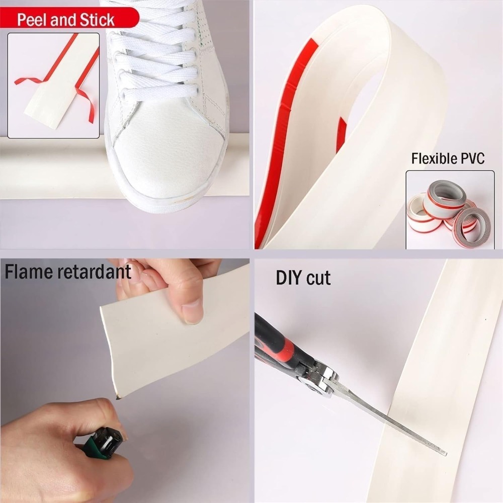 1PC 3M PVC Surface Mounted Self-Adhesive Cable Tray Ground Anti Stepping Cover Decorative Surface Exposed Wire Conduit