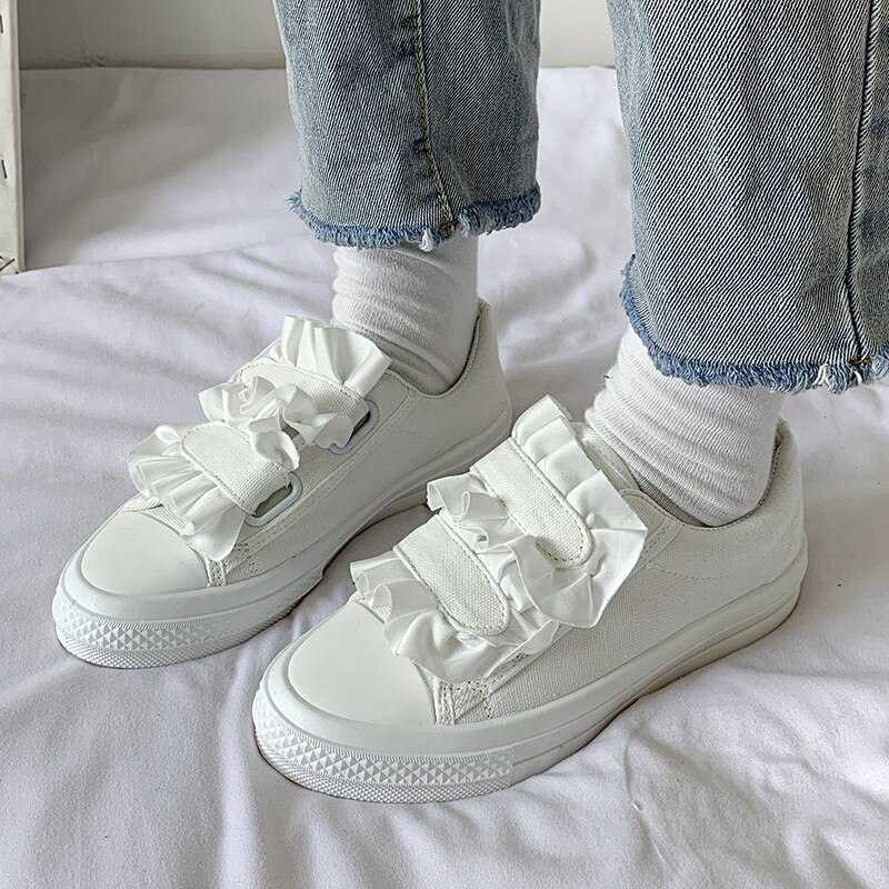 Ronde neus schoenen vrouw comfortabel en instappers casual dames sneakers modis ondiepe mond espadrilles platform instappers