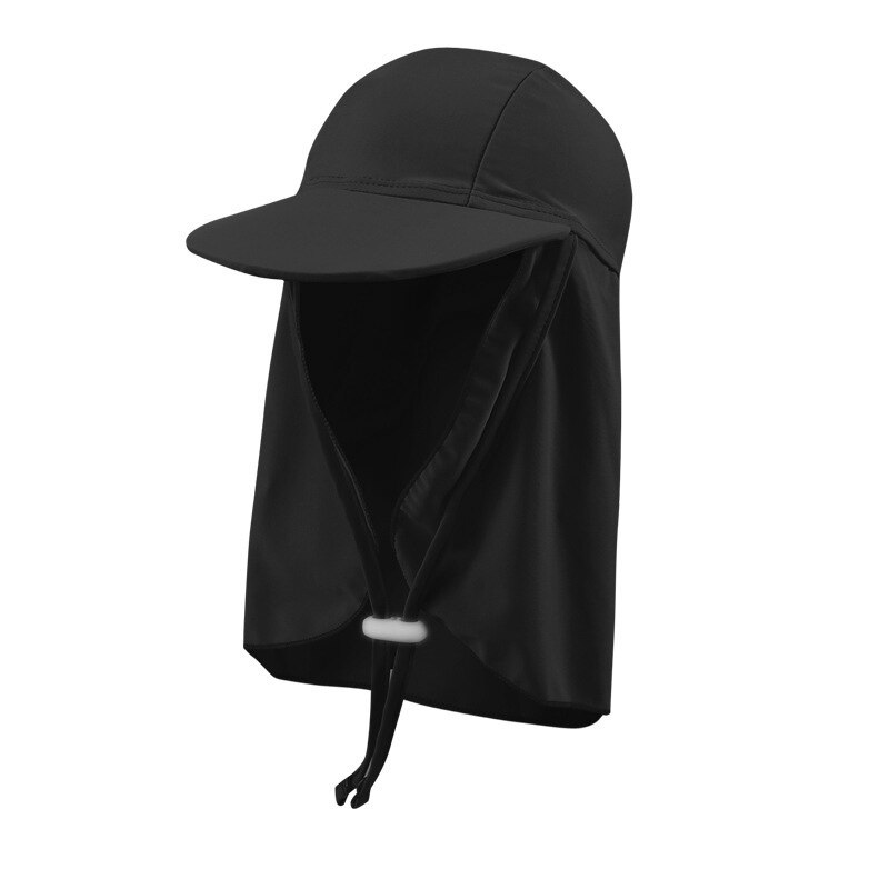 Sombrero con solapa para niños, gorra con cuerda UPF 50 +, protección solar, cubierta para el cuello, gorra de playa para ciclismo,