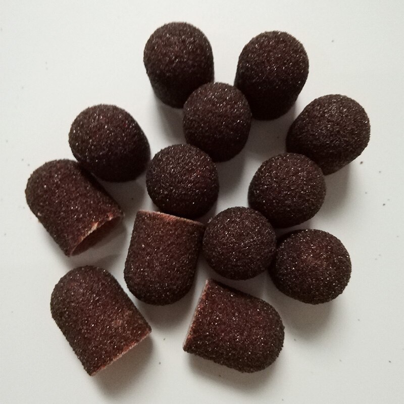 100 kpl/erä  #80,120,180 13*19 mm hiomalohko hihakorkki manikyyriviilatyökalut kynsipora kiillotustarvikkeet hiekka -13