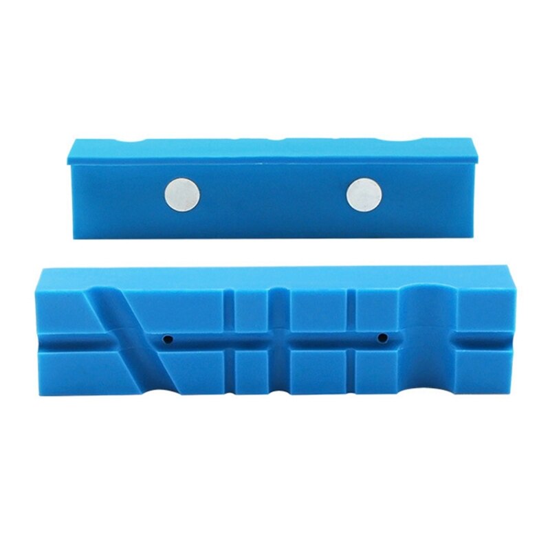 2PCS Magnetic Soft Pad Jaws Rubber For Metal Vise 5.5Inch Bench Vice Vise Jaw X6HD