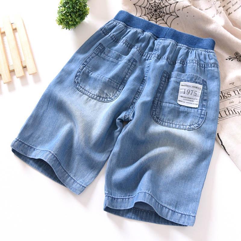 Summer Kids Boys Jeans Loose Capris Children Denim Mid Pants Baby Boy Knee Length Cowboy Trousers Clothing P33
