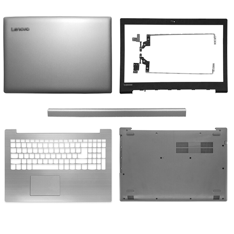 Nowy Laptop dla Lenovo IdeaPad 320-15 320-15IKB 320-15ISK 320-15ABR LCD tylna pokrywa/przednia ramka/zawiasy/podparcie dłoni/dolna obudowa srebrny