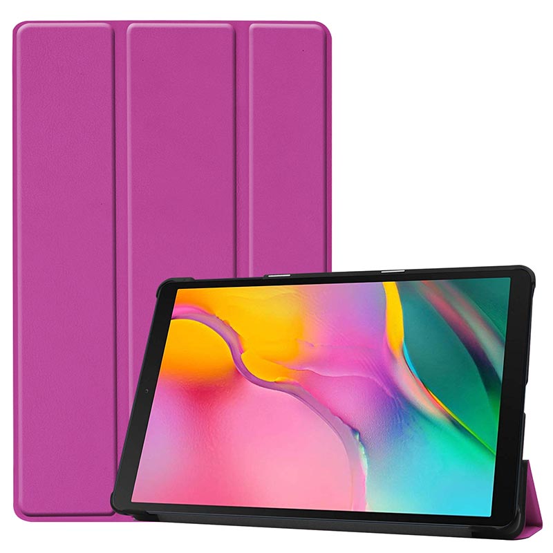 For Samsung Galaxy Tab A 10.1 inch Case Ultra Slim Leather Magnetic Stand Cover For Samsung Tab SM-T510 SM-T515 Funda Capa: Purple