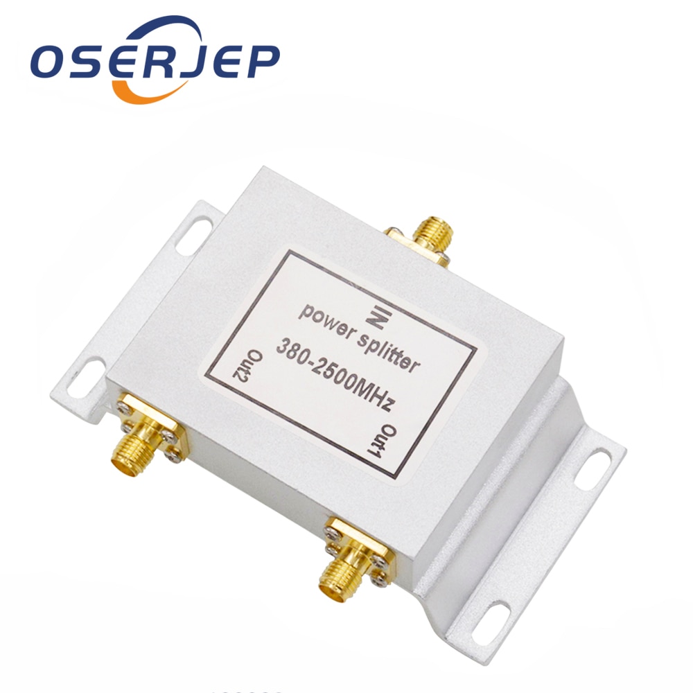 2 -veis sma-type strømdeler sma splitter 380 ~ 2500 mhz for gsm umts wcdma cdma 2g 3g 4g lte signal mobil signal booster repeater