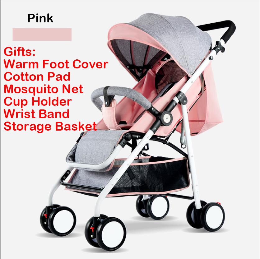 IIILOVEBABY poussette bébé 2 en 1 landau léger pliant: Kaki