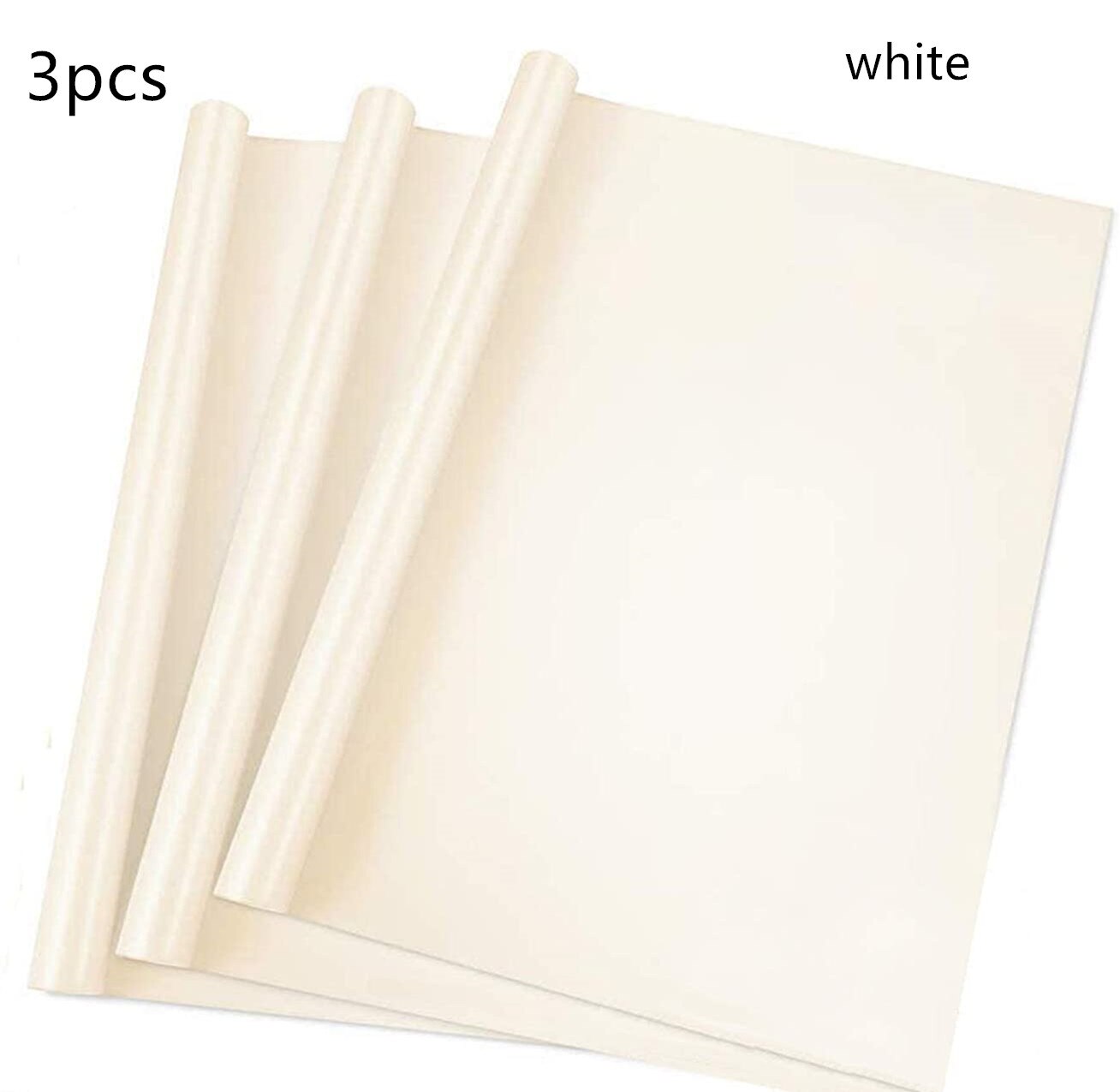 3 Pack Sheet for Heat Press Transfer Sheet Non Stick Heat Transfer Paper Washable Reusable Heat Resistant Baking Sheets: white / 40x30cm