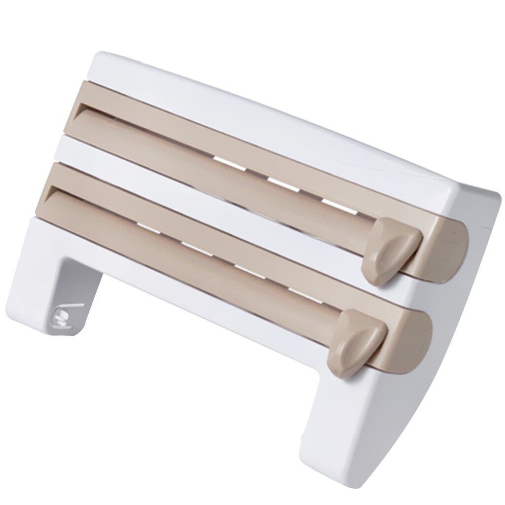 Kitchen Roll Dispenser Cling Film Tin Foil Towel Holder Rack Wall Mounted