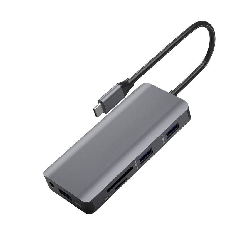 Docking Station Met Type C Plug Hdmi Vga USB3.0 O Power Levering Hub Voor Laptop Pro Hp Dell Oppervlak Lenovo samsung
