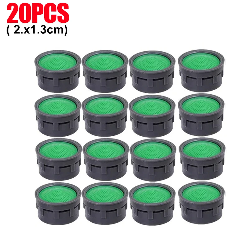 Aireador de grifo, boquilla de repuesto de inserción de plástico, filtro, limitador de flujo, antisalpicaduras, accesorios para lavabo, 50/5 Uds.: Rojo