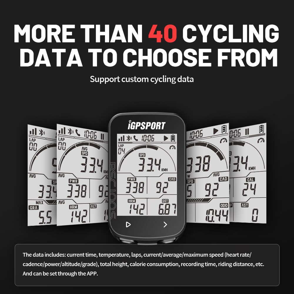 computer da bici GPS IGPSPORT BSC100S ciclo Tachimetro senza fili Cronometro digitale da bicicletta Contachilometri da ciclismo computer da ciclismo