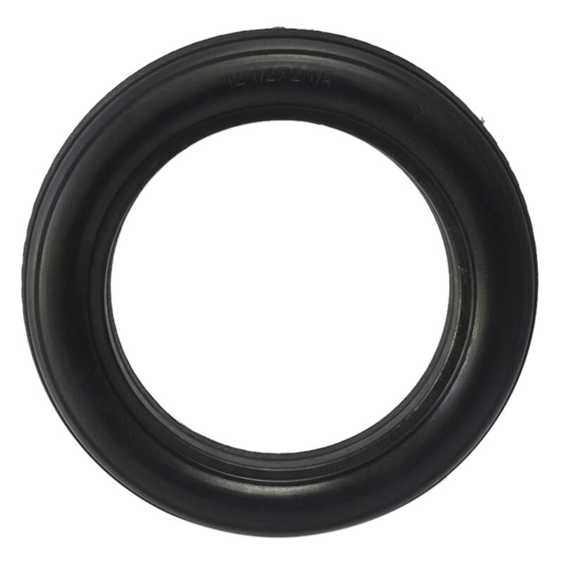 12 inch 12 1 / 2 x 2 1 / 4 fiets massieve banden fiets fietsbanden 12 1 / 2 x 2 1 / 4 zwarte rubberen antislipbanden fietsband: Default Title